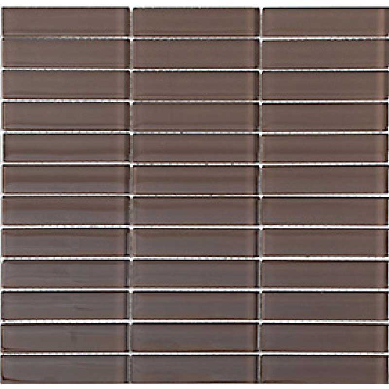 Kristallmosaik Arredo Blank Brun 2,3x9,8 cm