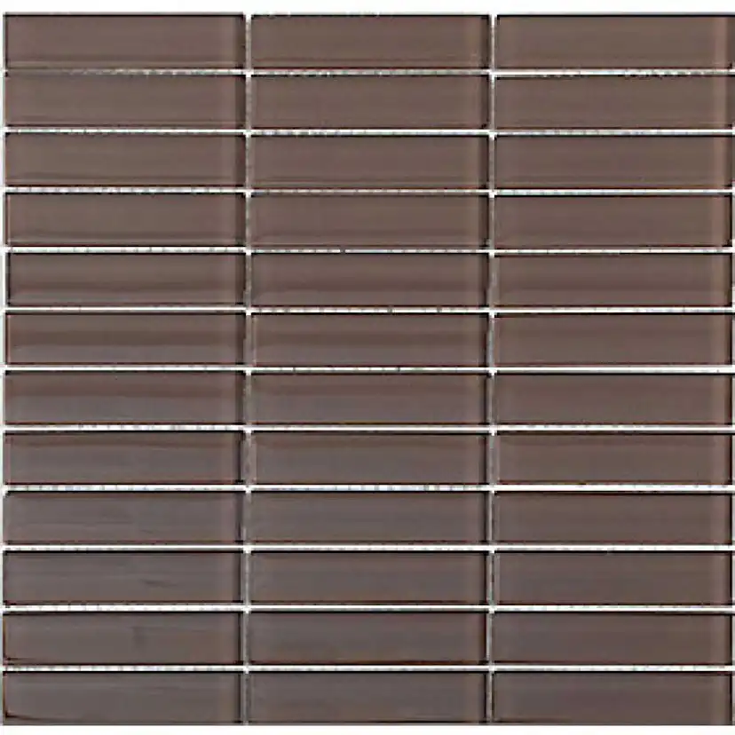 Kristallmosaik Arredo Blank Brun 2,3x9,8 cm