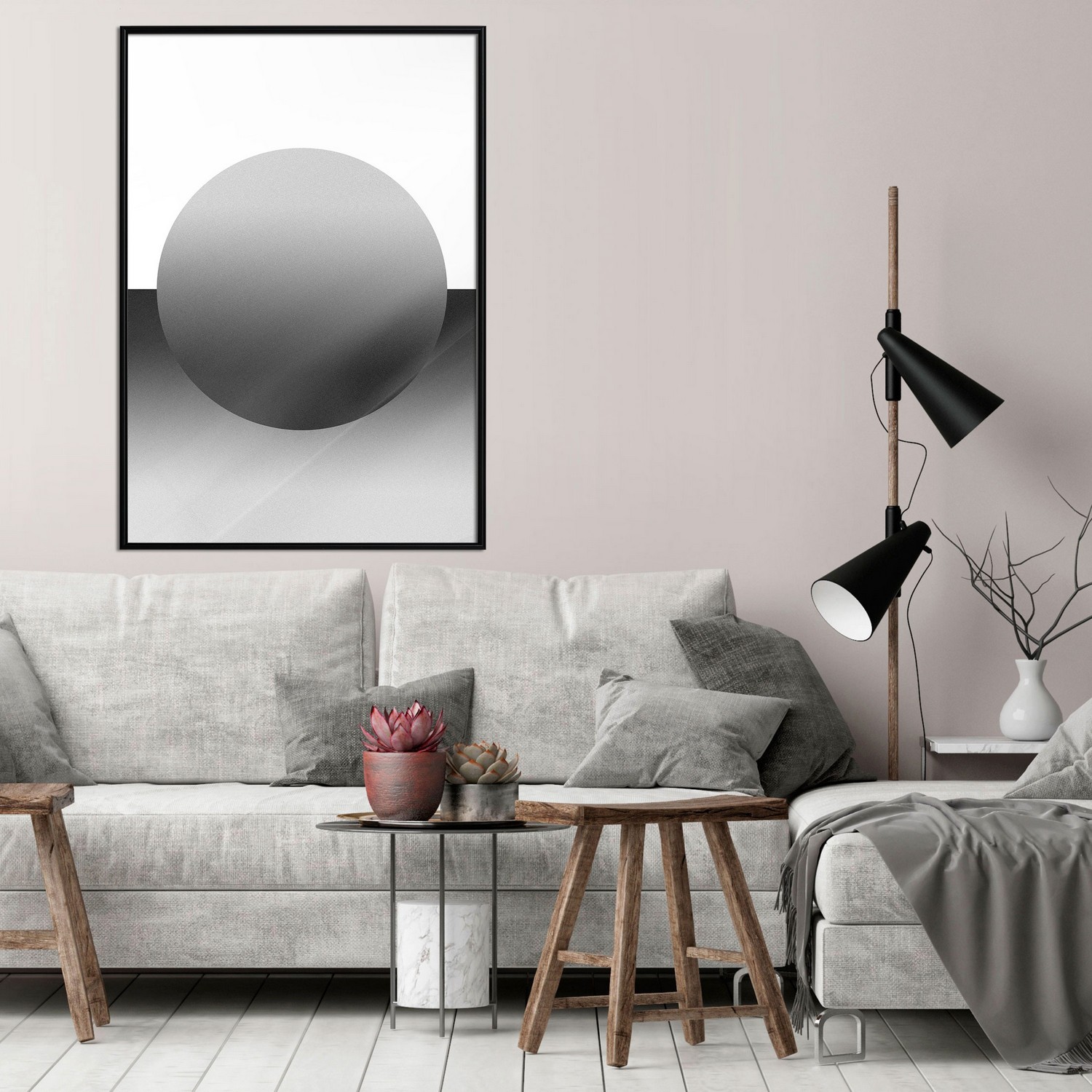 Affisch - Partial Eclipse [Poster] 20x30 Svart ram, 20x30 cm