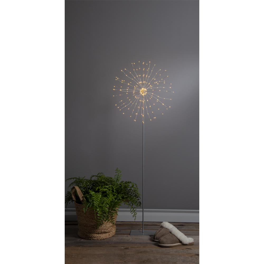 Inomhusdekoration Star Trading Firework Silver 130 cm