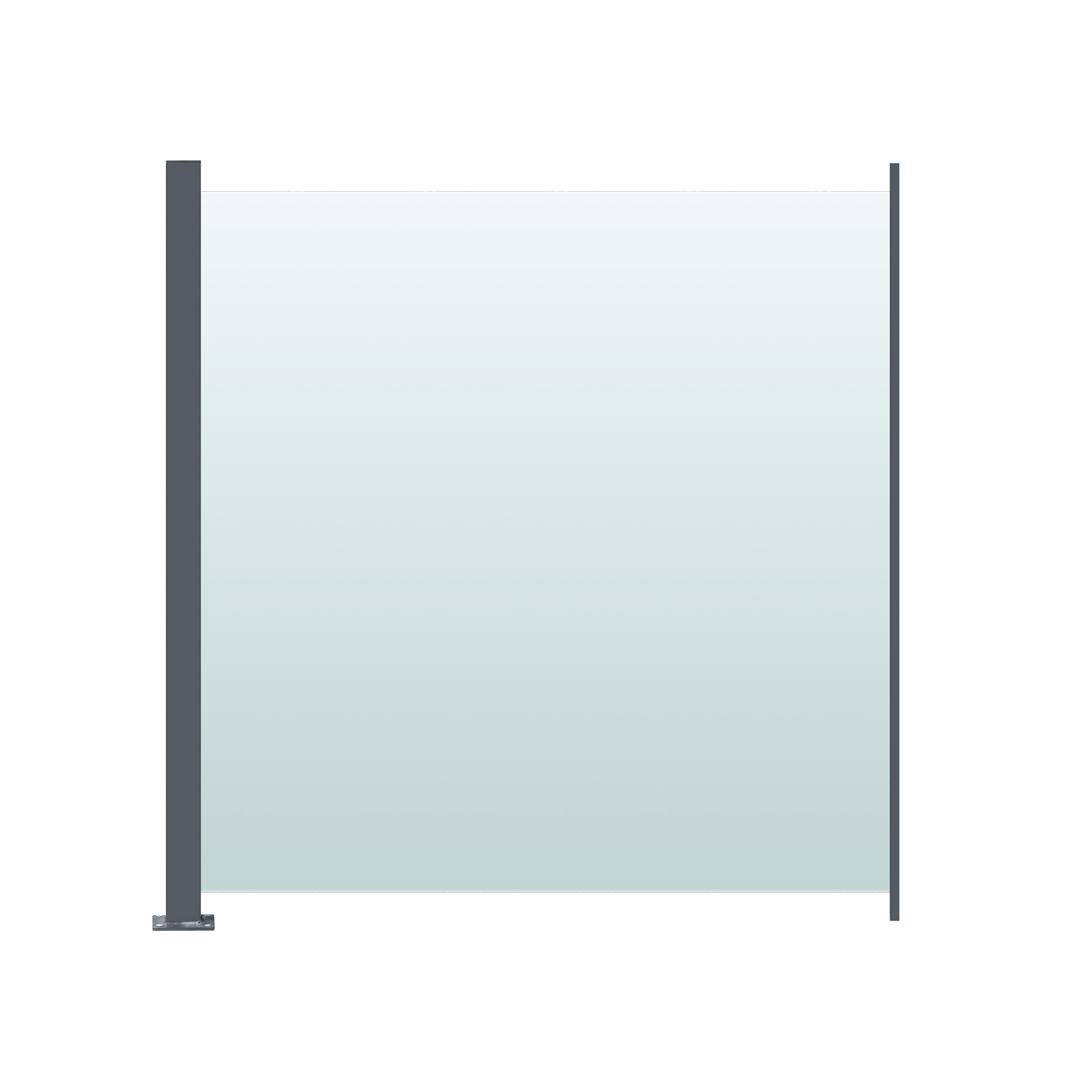 Glasräcke Hortus Klarglas Inkl Modul & Stolpe 100 x 100 cm