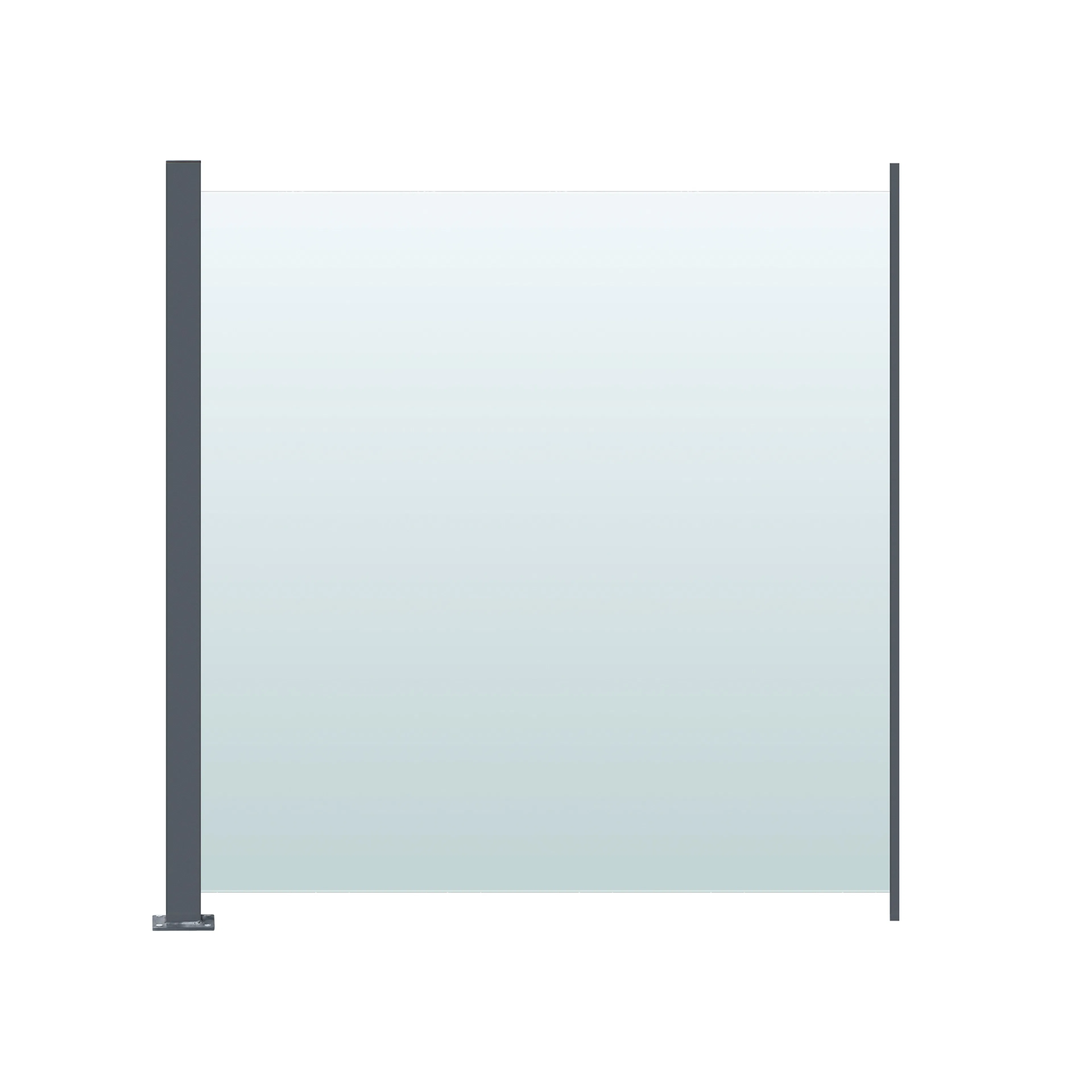 Glasräcke Hortus Klarglas Inkl Modul & Stolpe 100 x 100 cm
