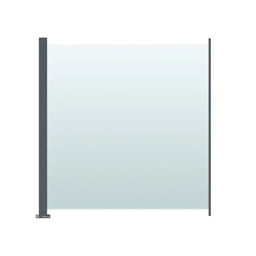 Glasräcke Hortus Klarglas Inkl Modul & Stolpe 100 x 100 cm
