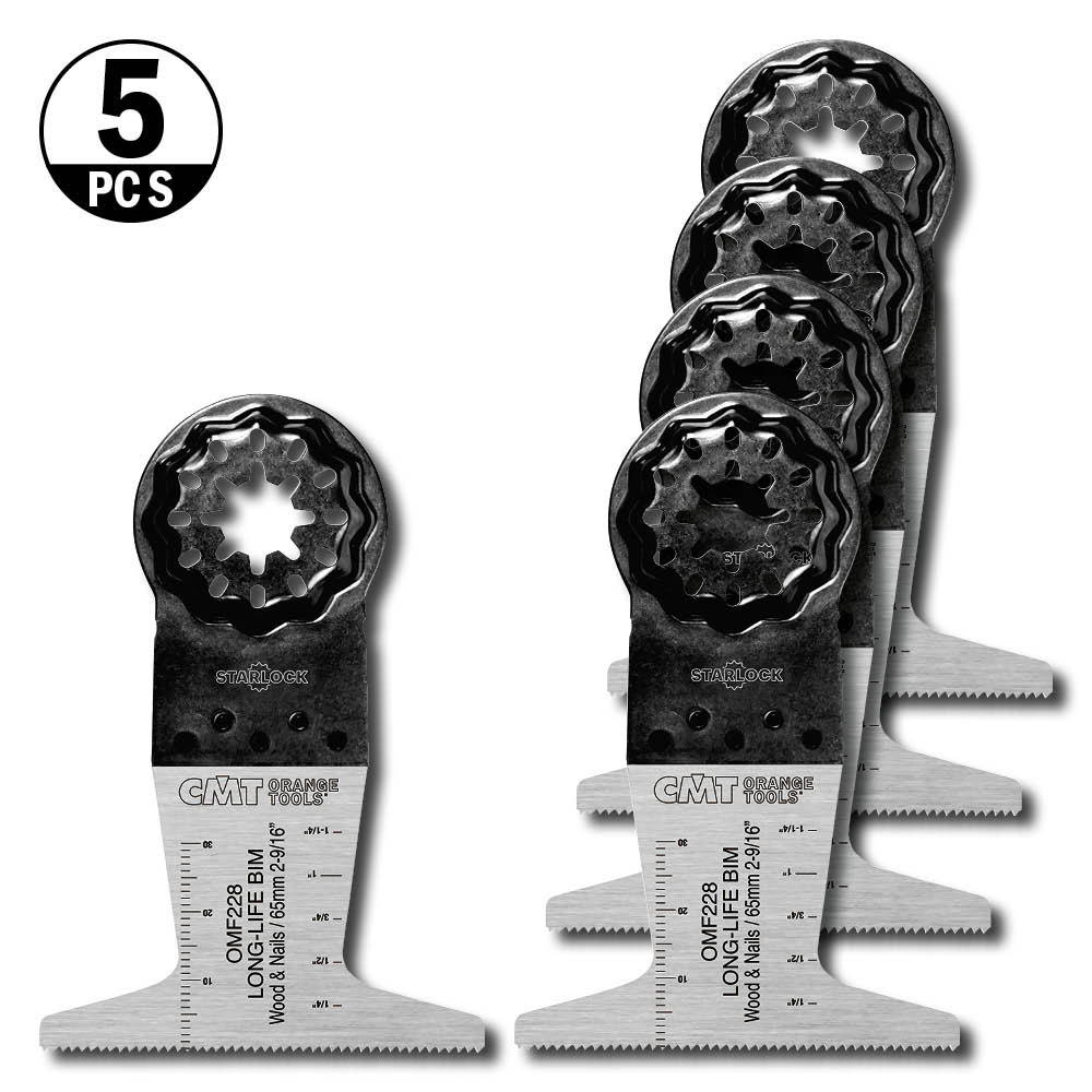 Starlock CMT Orange Tools 65x50mm BIM Trä/metall 5 st