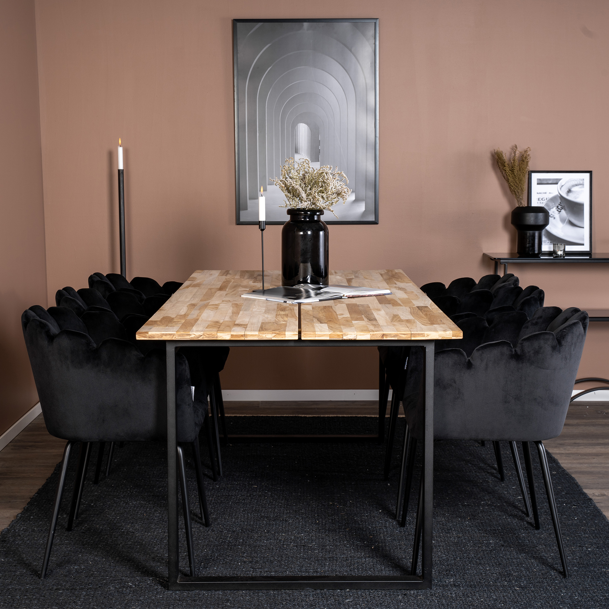 Matgrupp furniture/fashion Cornelia med 6 Limhamn Stolar