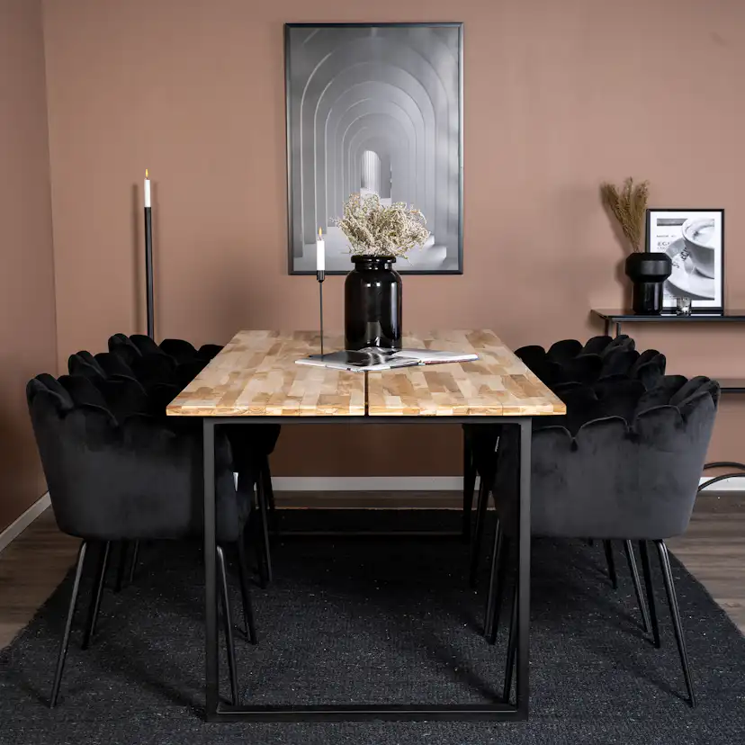 Matgrupp furniture/fashion Cornelia med 6 Limhamn Stolar
