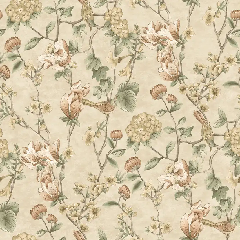 Tapet Holden The Lost Gardens Nightingale Cream 91620