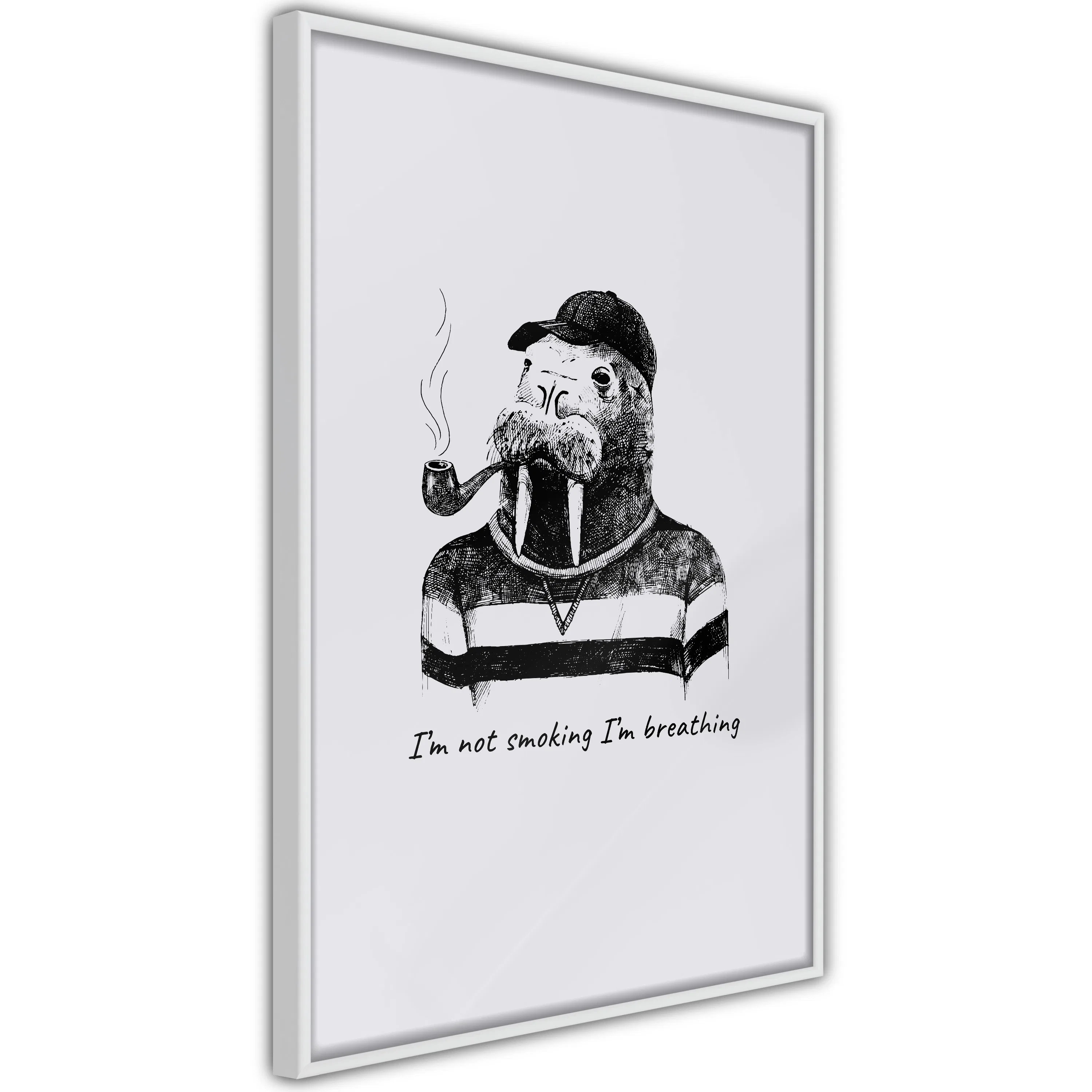 Poster Artgeist Affisch I'm Not Smoking. I'm Breathing