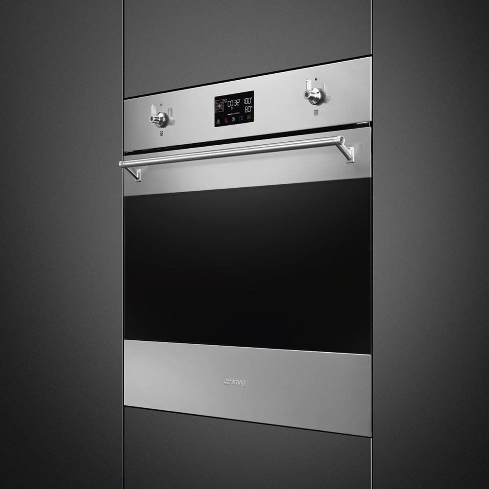 Ugn- och Mikropaket Smeg SO6302S3PX + SO4301M1X Ånga och Matlagningstermometer