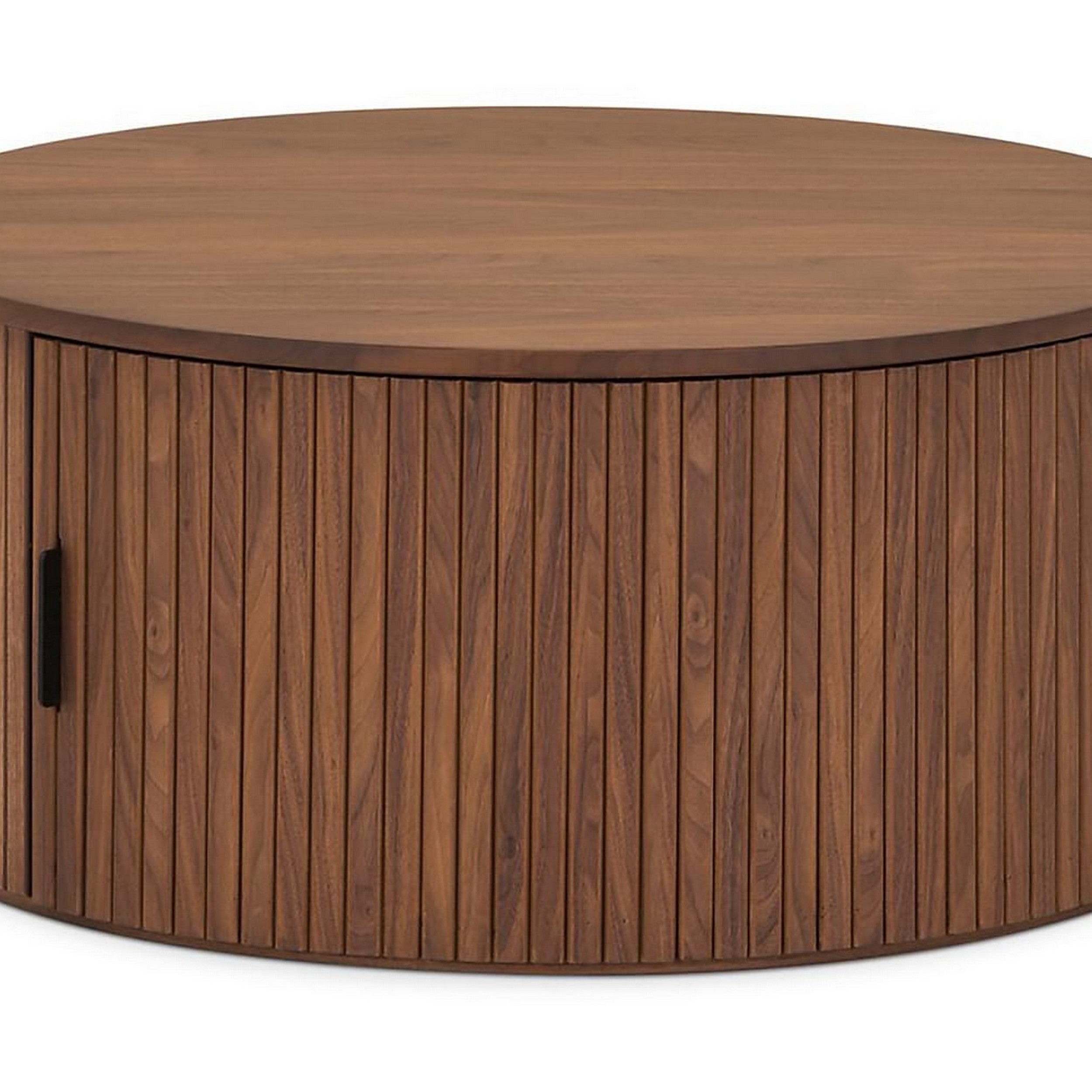 Soffbord Bark Noira Runt Bord med Förvaring 80cm