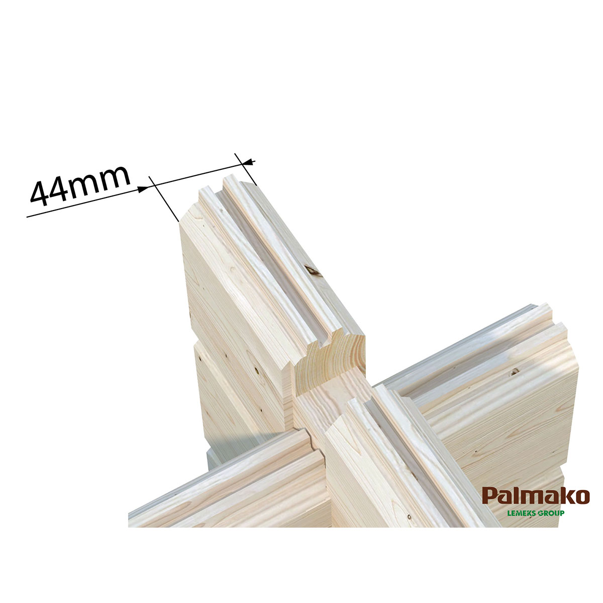 Ines 11,1 m2 Slide WTDIP Impregnerad Transparent med Slide 1-lagers glas