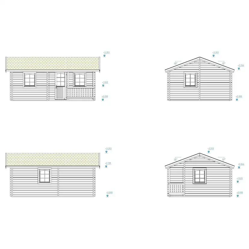 Stuga Palmako Sandra 21,5+3,7 m2