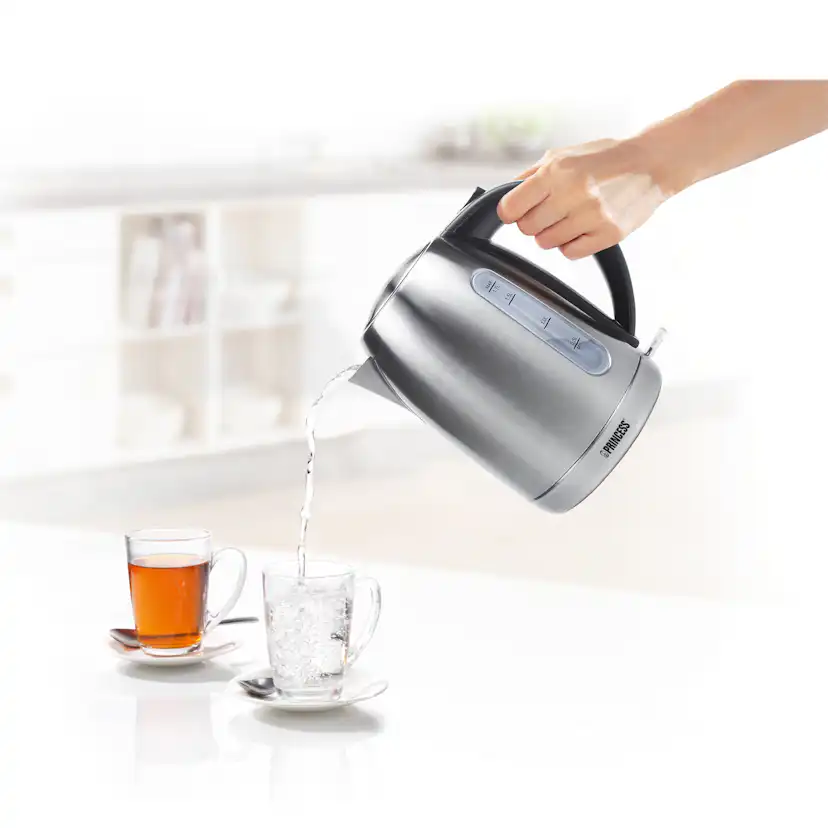 Vattenkokare Princess 1,7l Rostfri