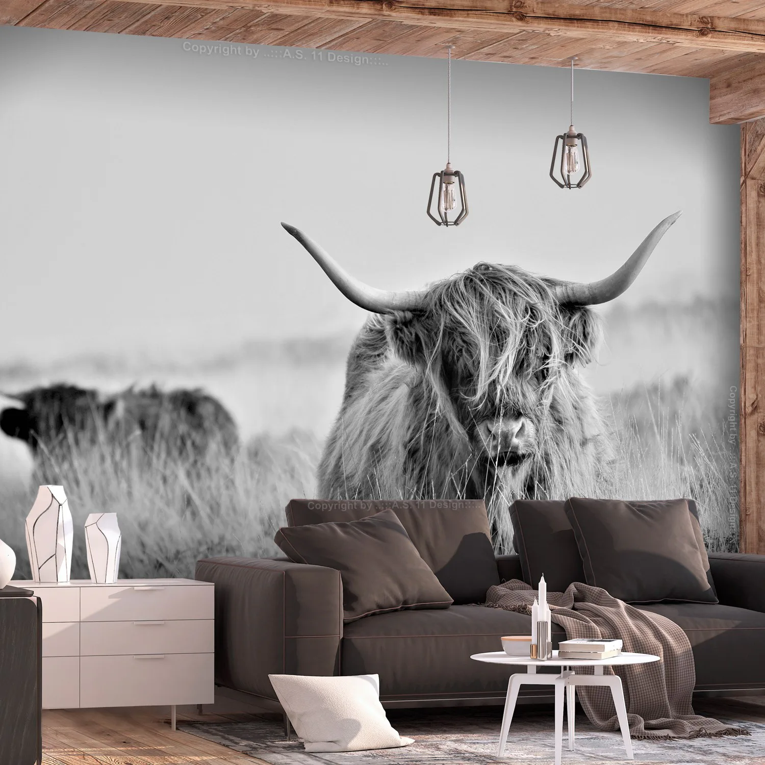 Fototapet Arkiio Highland Cattle