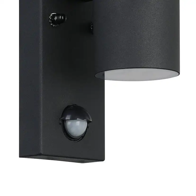 Vägglampa Utebelysning Eglo Riga 5 med Sensor Svart Klar