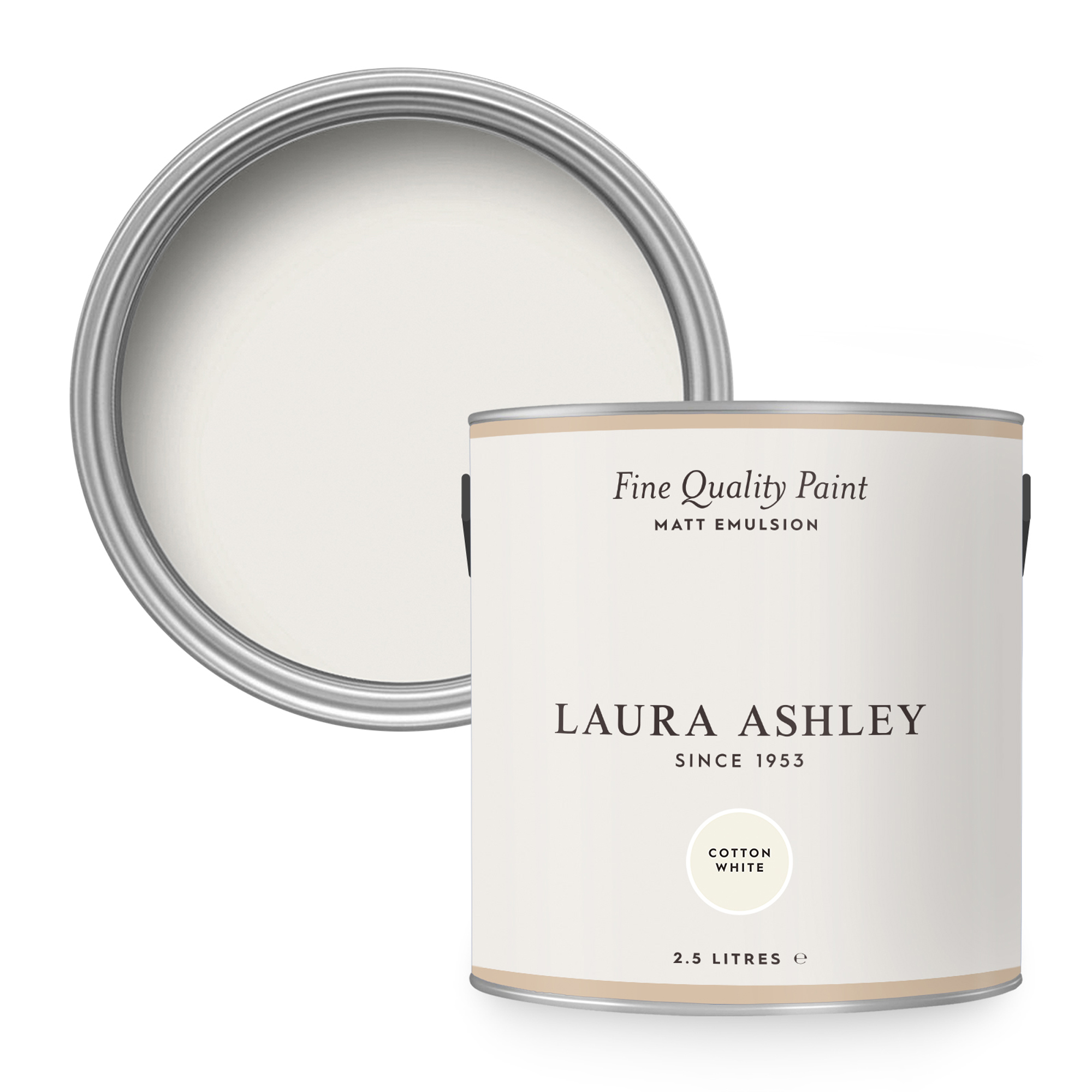 Laura Ashley Cotton White Vit 2,5 liter Cotton White
