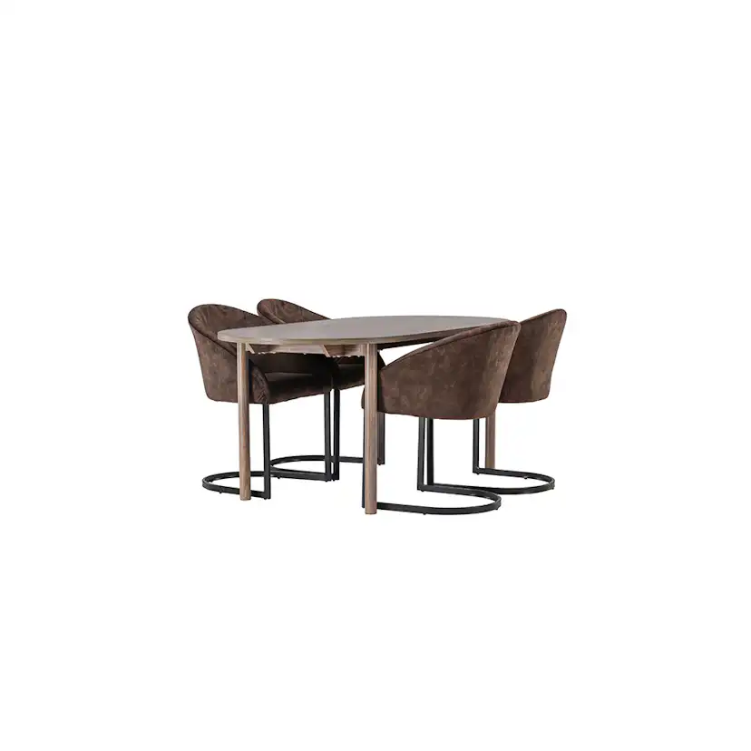 Matgrupp Venture Home Andy med 4 st Evening stolar