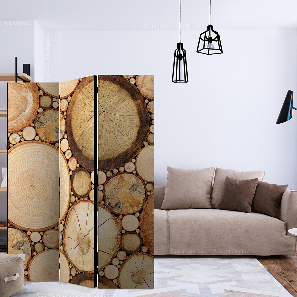 Rumsavdelare Skärmvägg Arkiio Wood Grains 135x172 cm