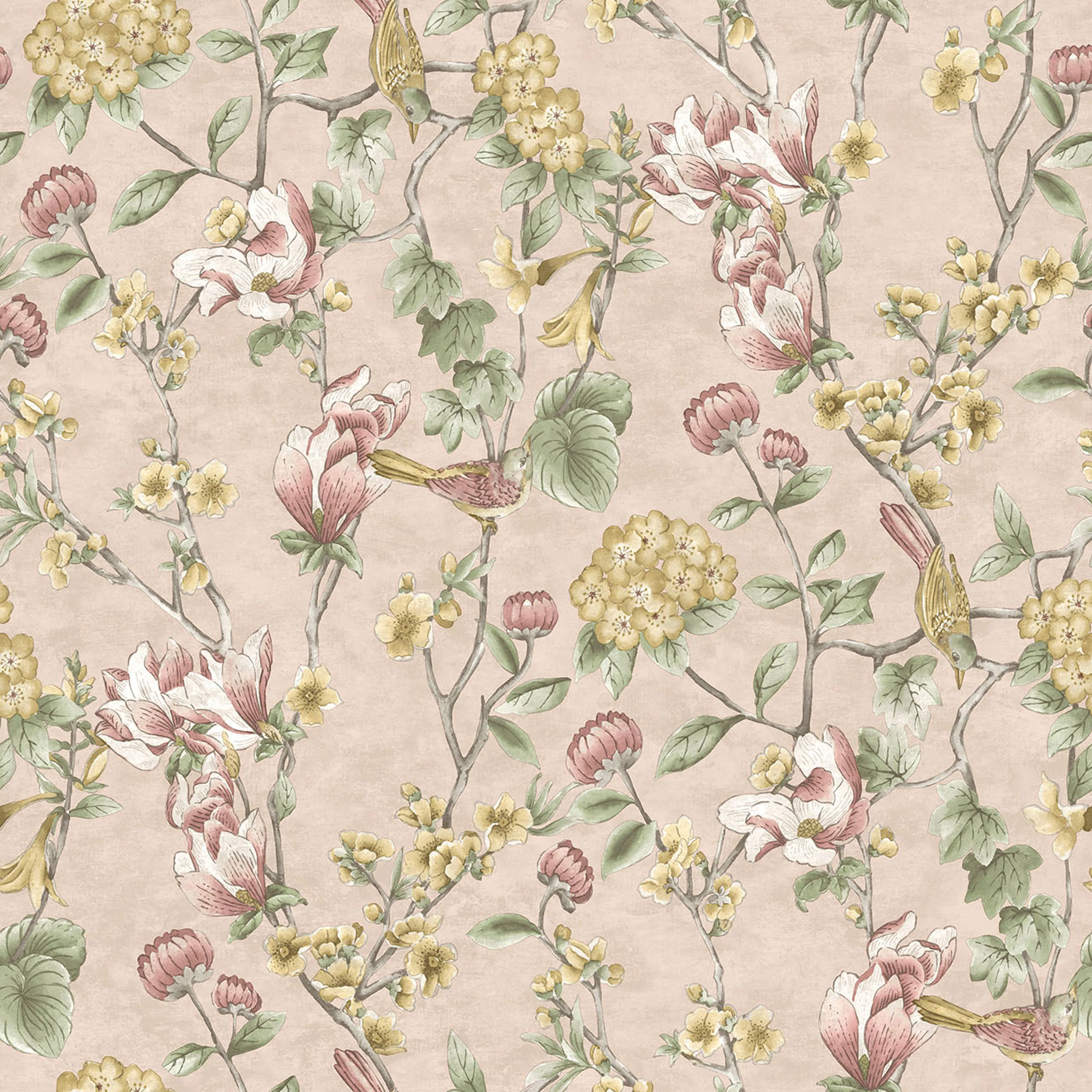 Tapet Holden The Lost Gardens Nightingale Pink 91621