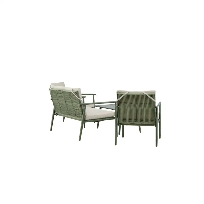 Mazzaro Sofa Set - Green / Beige Grön