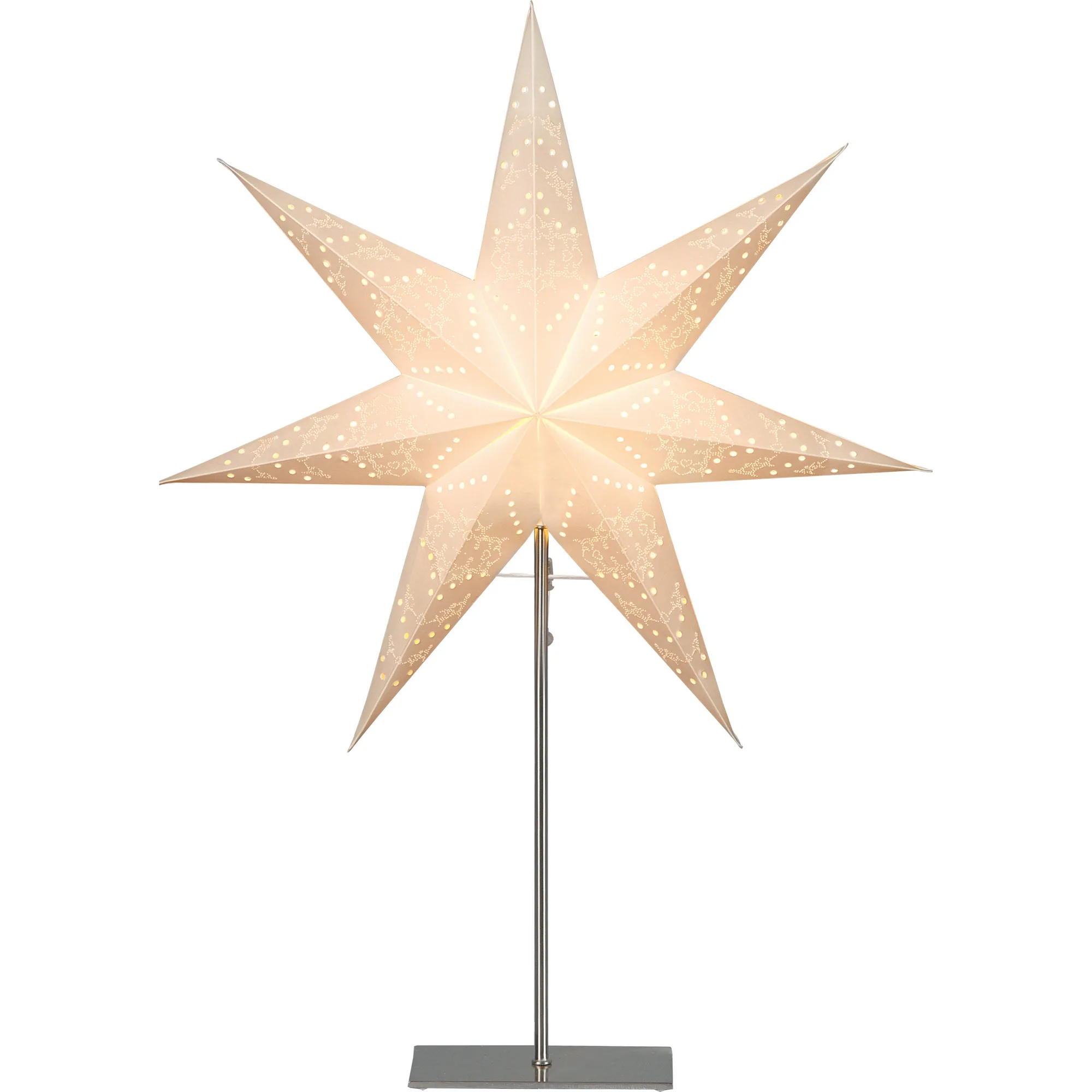 Adventsstjärna Star Trading Sensy Vit, Höjd: 78 cm