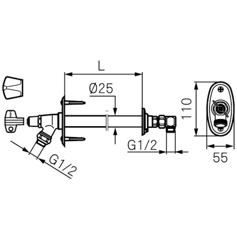 Vattenutkastare Mora Garden II