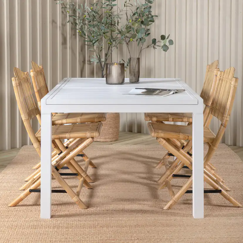 Matgrupp Venture Home Marbella med 4 Cane Stolar