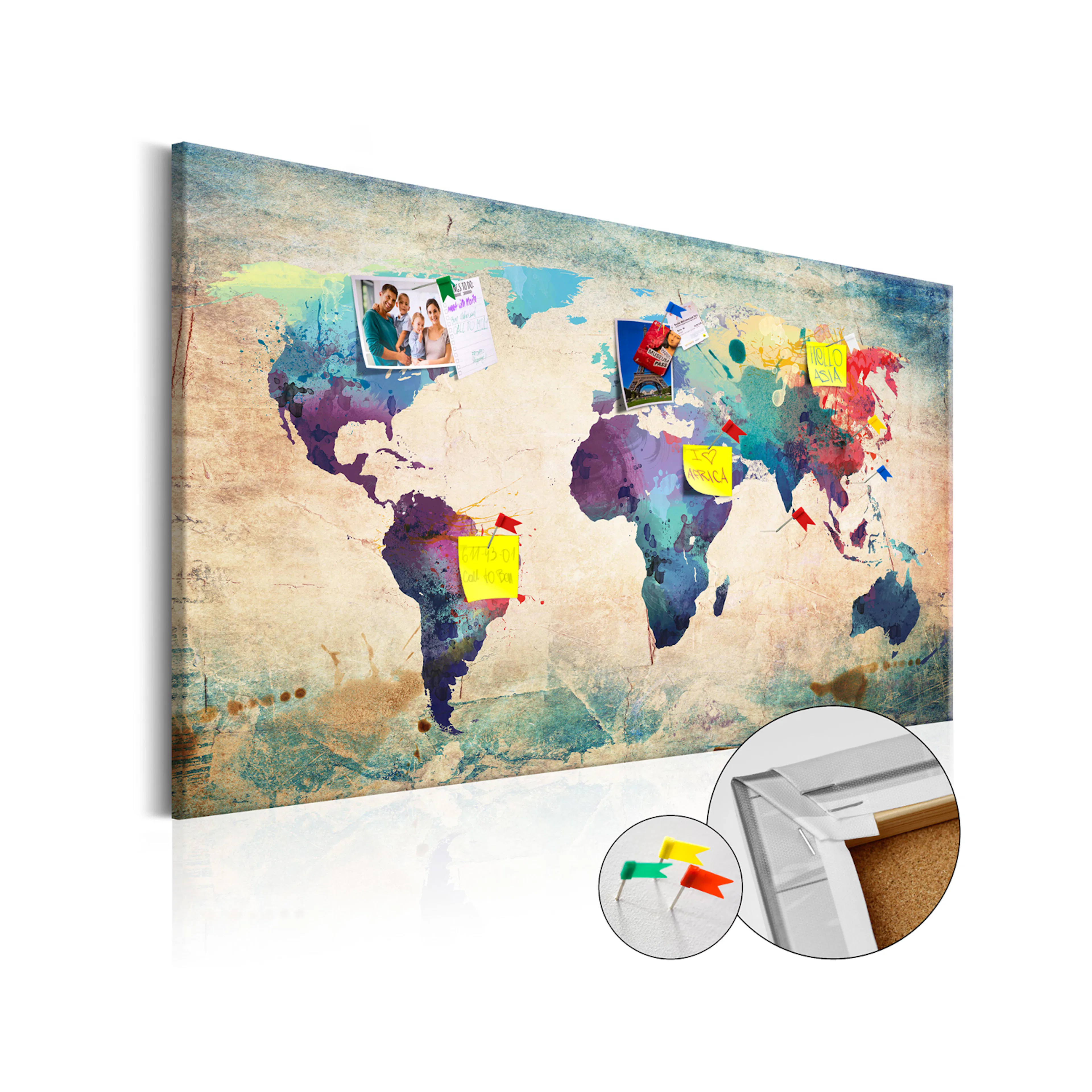 Anslagstavla Arkiio Colorful World Map