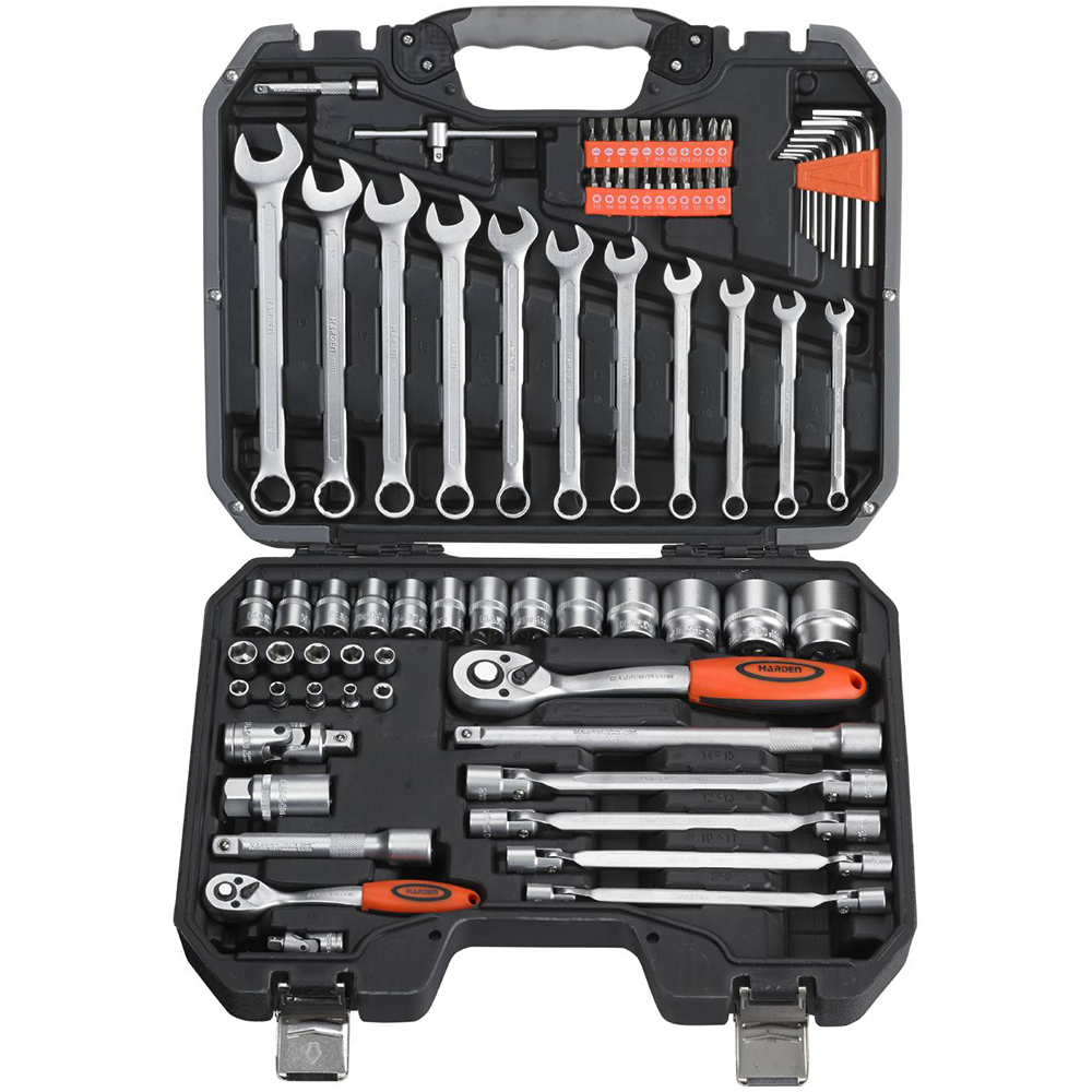 Verktygssats Harden 77-delar