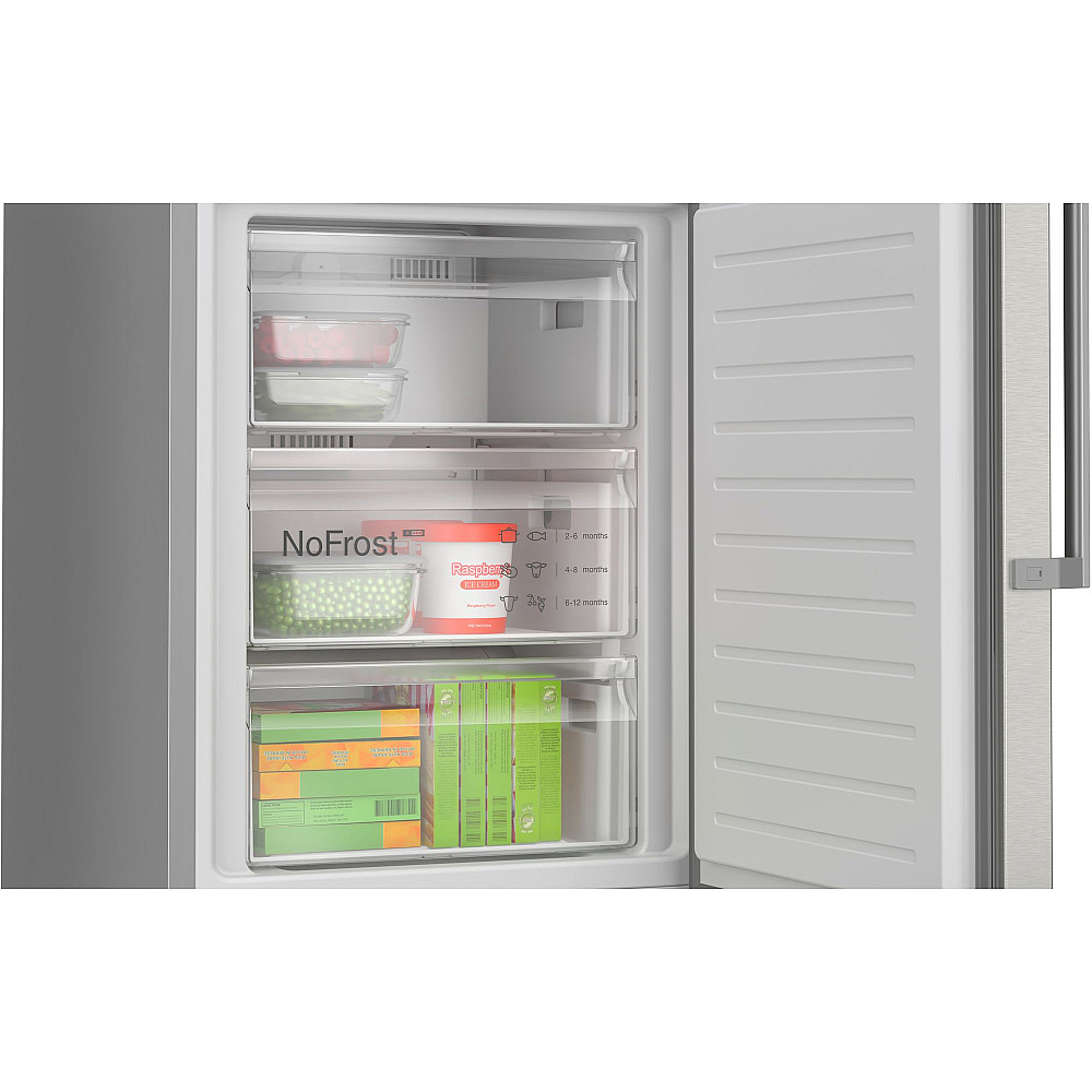 Fristående Kyl & Frys Bosch Serie 6 KGN39AIAU Rostfri med LED-Belysning