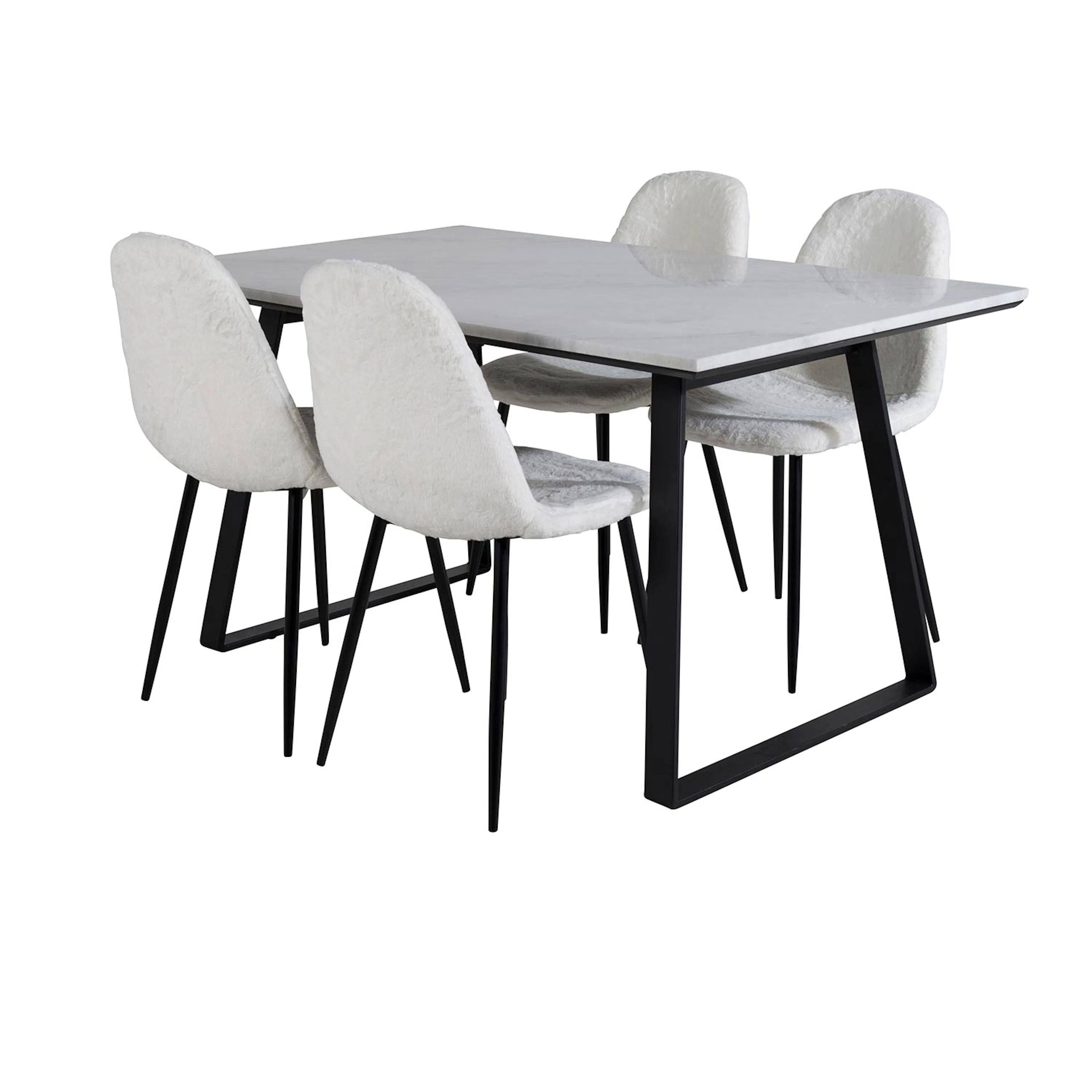 Matgrupp Venture Home Estelle 140 med 4 Pooya Stolar
