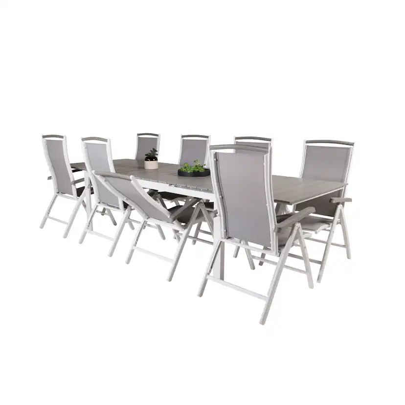 Matgrupp Venture Home Lova 224/324 med 8 Albany Stolar