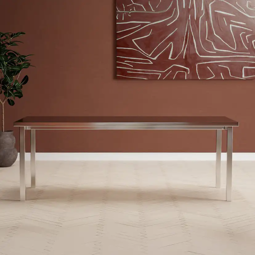 Matbord Venture Home Cilo Rostfritt Stål 210 cm