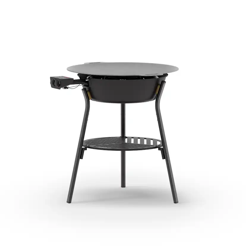 Stekhällsset Muurikka 78 LL i Svart Stål med Gasolbrännare & Integrerad Tändning