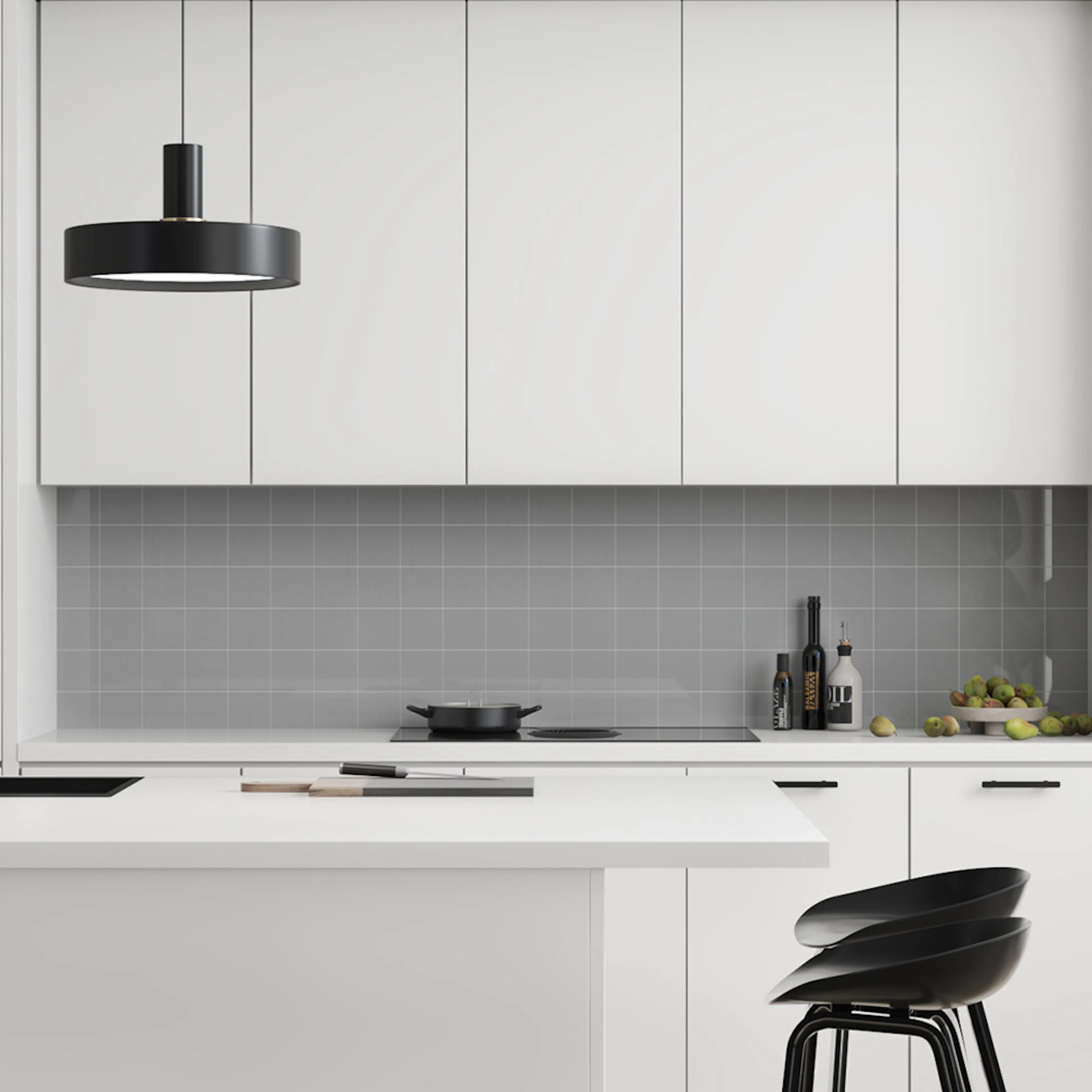 Stänkskyddsskiva Fibo 4115-KM1010 HG Medium Grey 11x620x580 mm