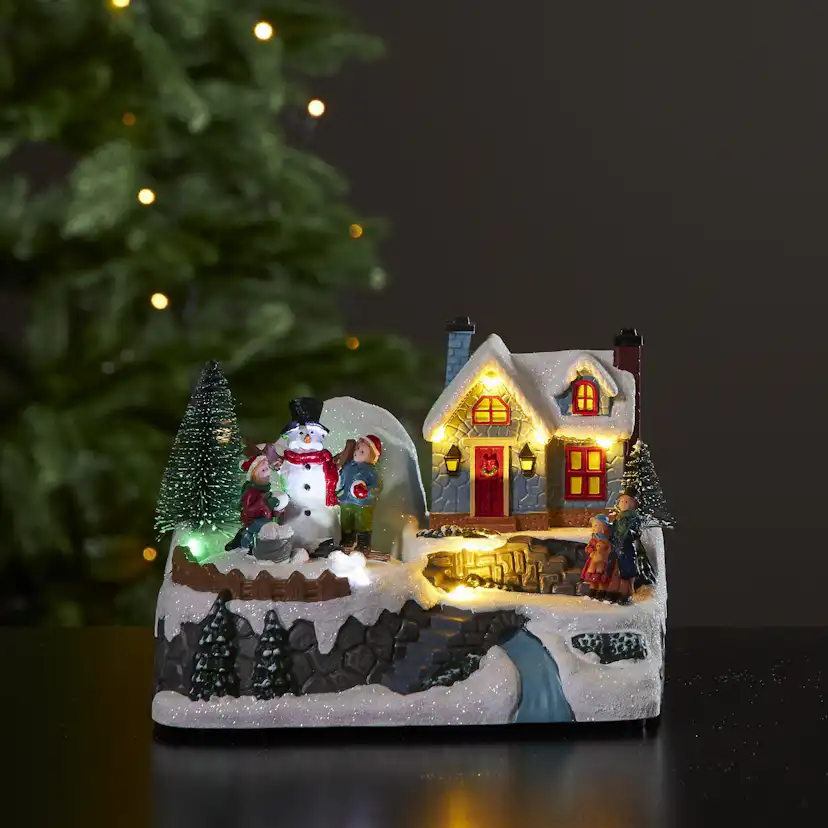 Julby Star Trading Winterville Hus Snögubbe