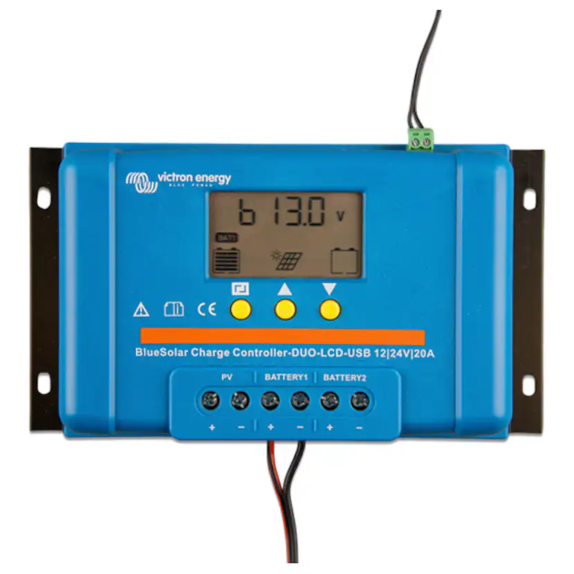 Solcellsregulator Victron BlueSolar PWM-LCD&USB 12/24V-20A PWM, LCD&USB 12/24V-20A