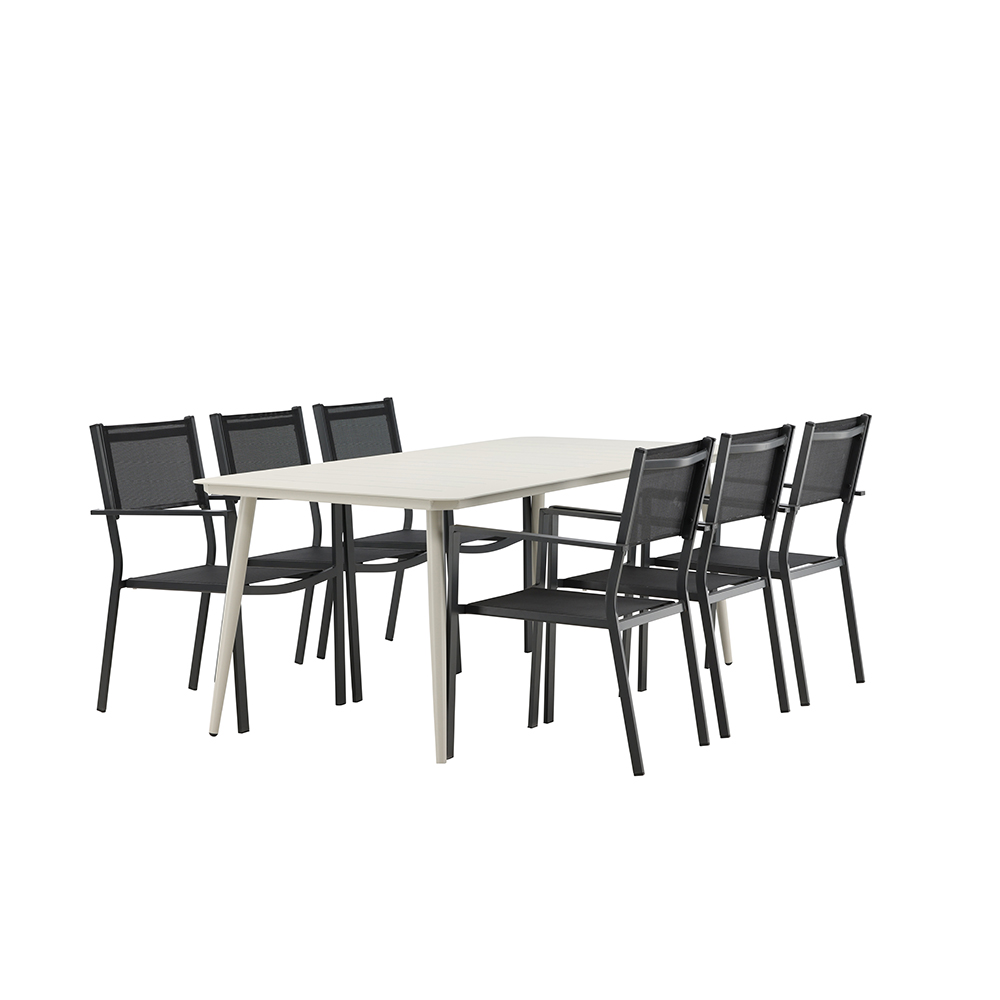 Matgrupp Venture Home Lina med 6 Copacabana Stolar