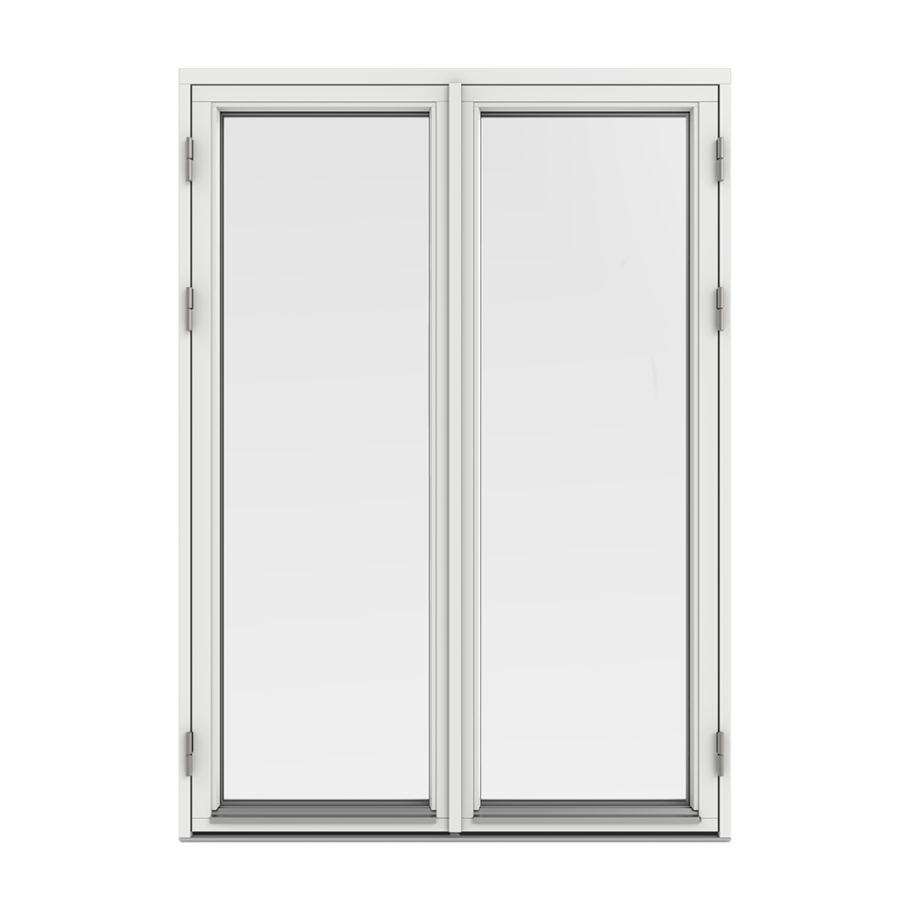 Parfönsterdörr Outline Helglasad 3-Glas Trä