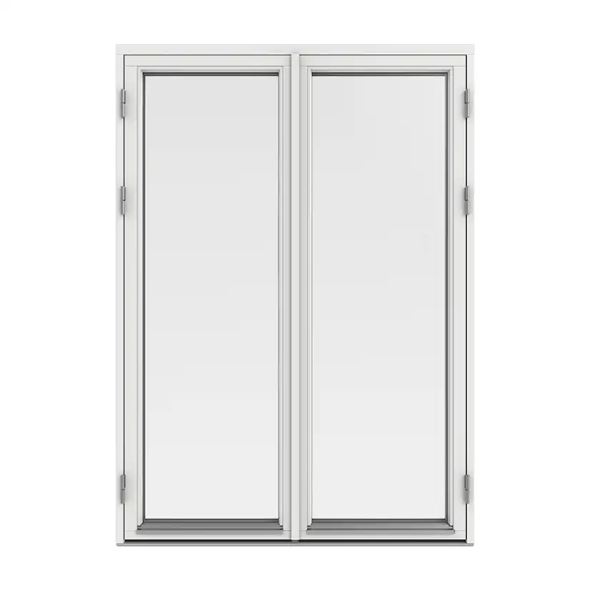 Parfönsterdörr Outline Helglasad 3-Glas Trä