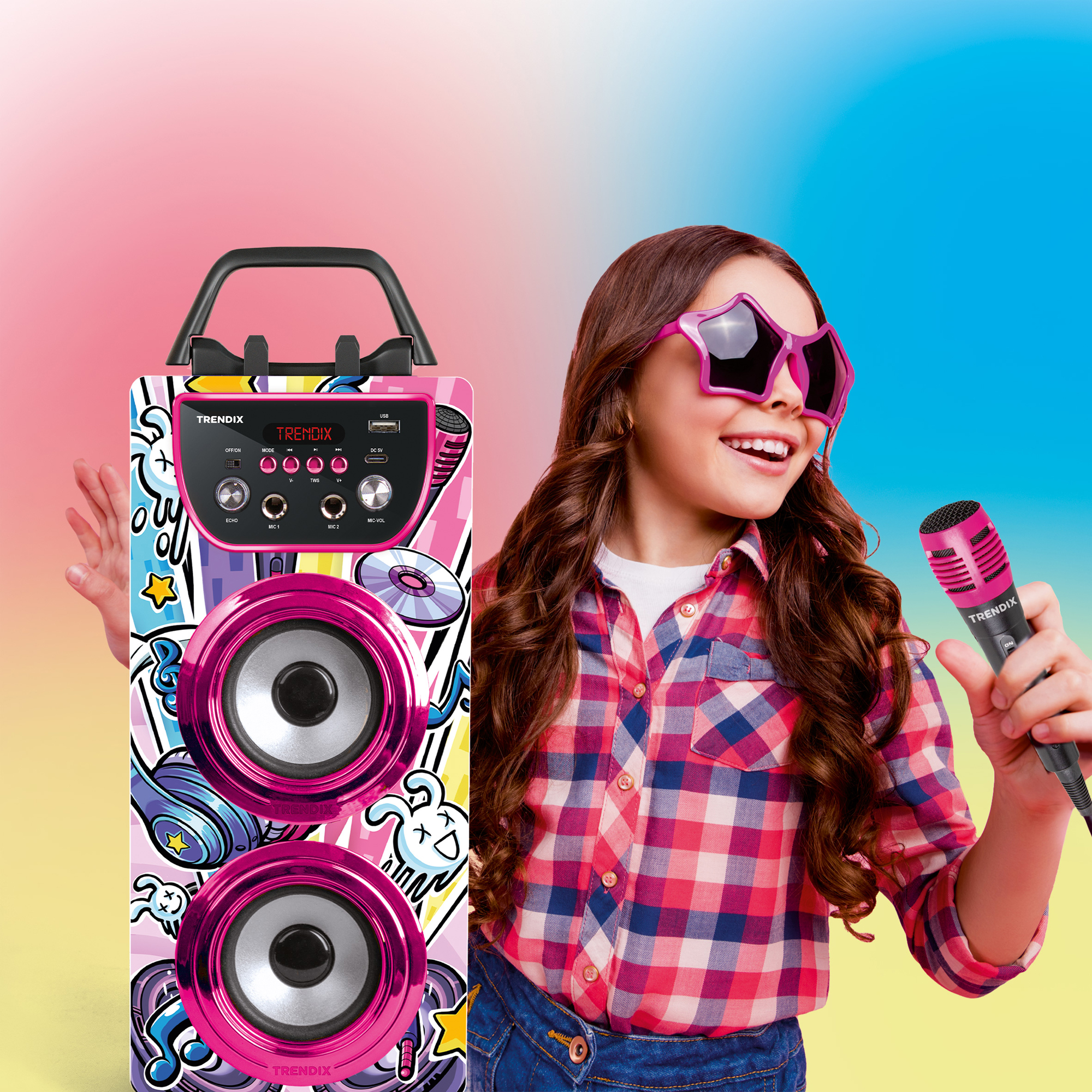 Karaokemaskin Trendix Party Edition Med 2 Mikrofoner