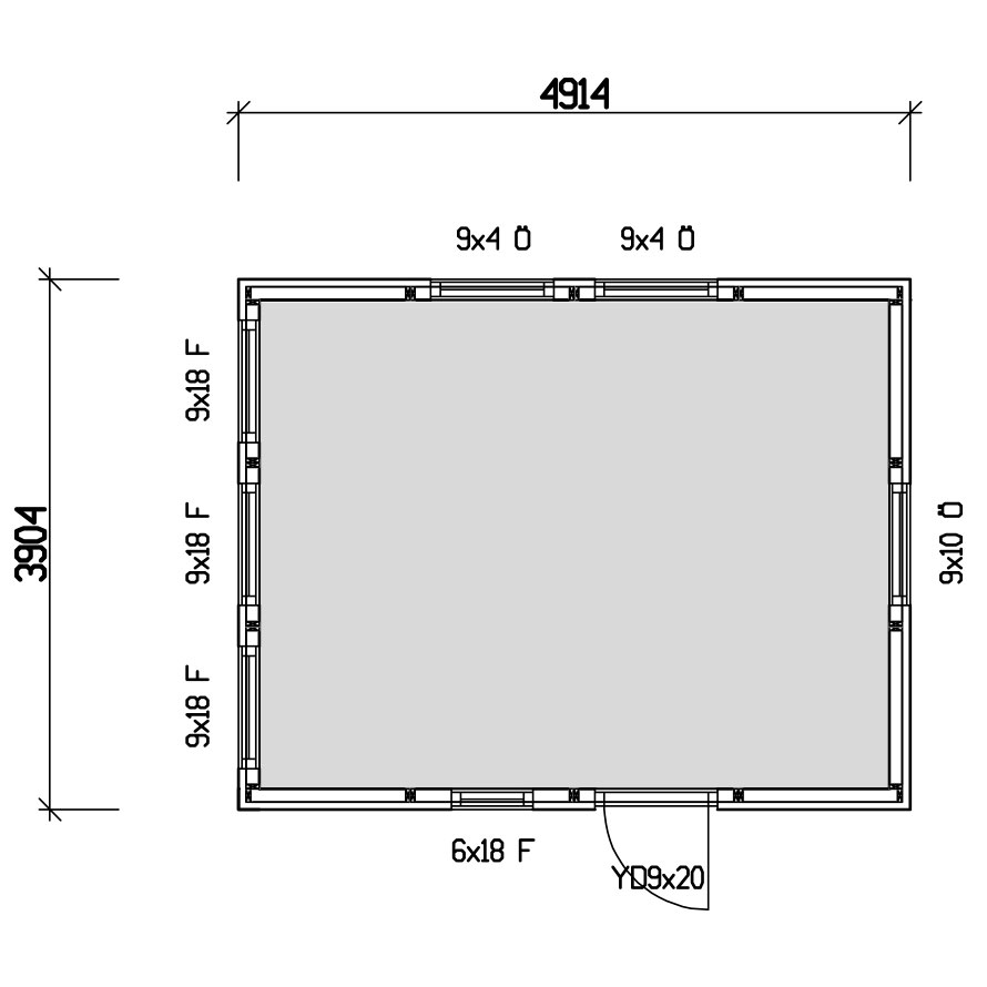 Attefallshus Vibostugan Njuta Funkis 20-3