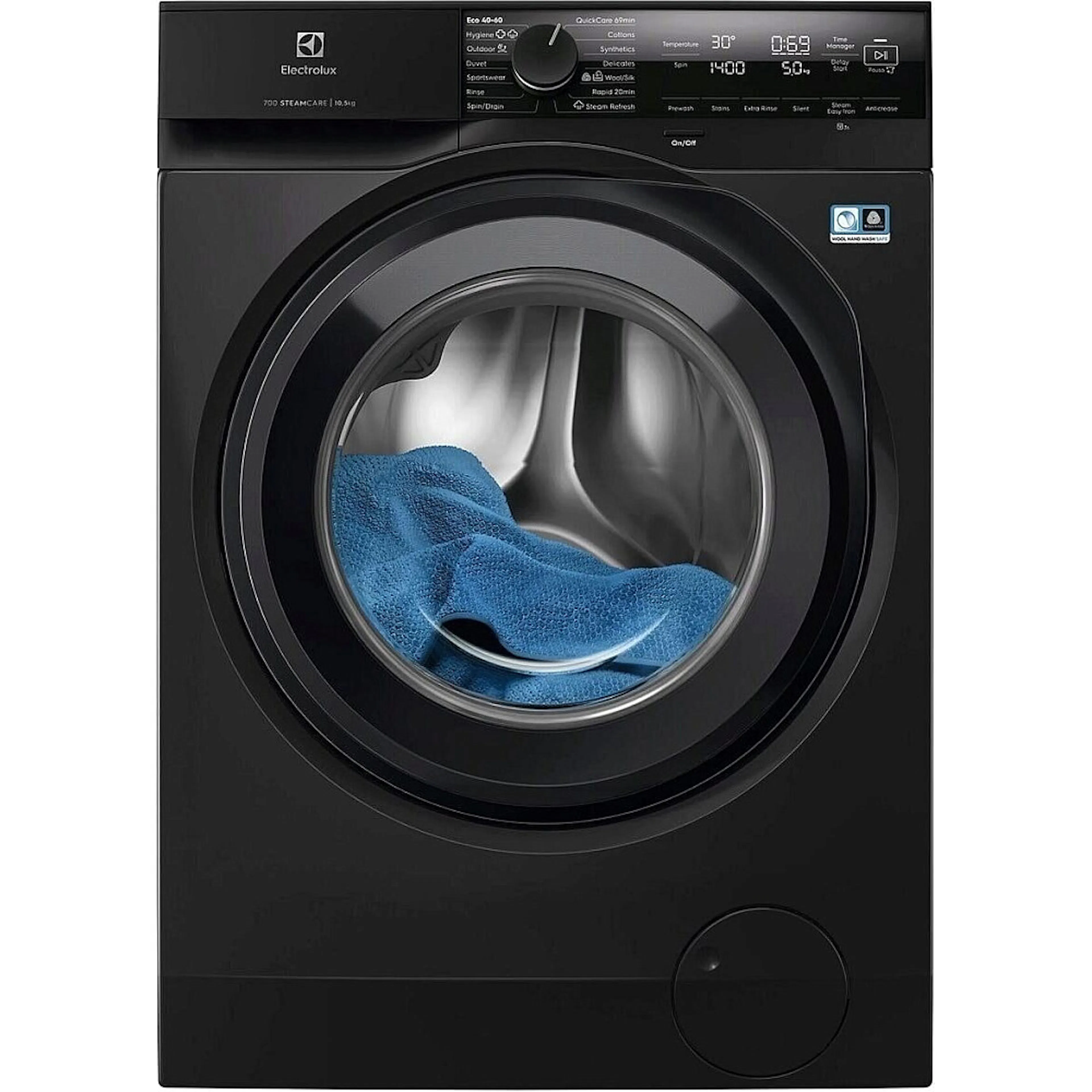 Frontmatad Tvättmaskin Electrolux EFI742RX4G SteamCare Grå