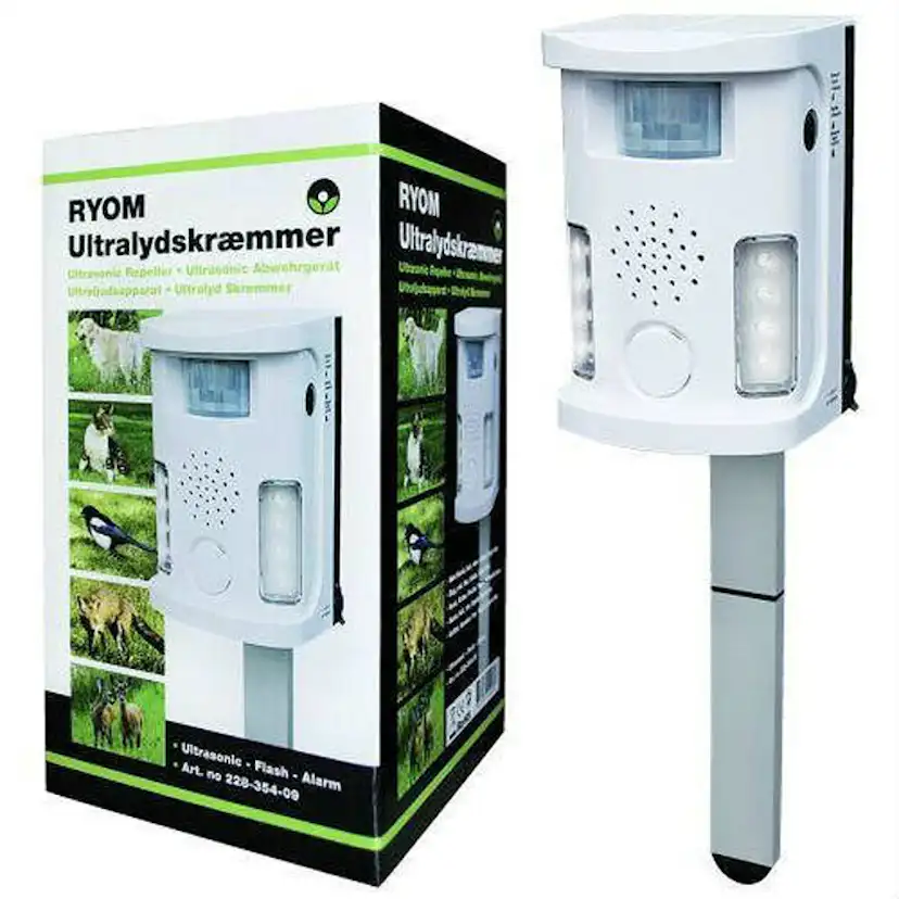 Ultraljudsskrämmare Ryom Musskrämma & Råttskrämma med Larm och PIR-Sensor