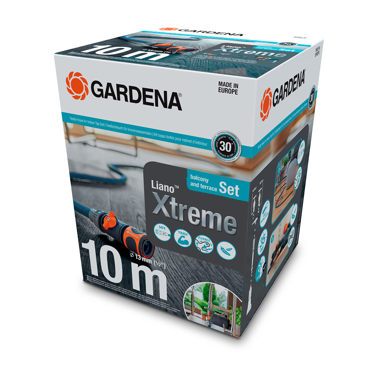 Textilslang Gardena Liano Xtreme 10 m Set