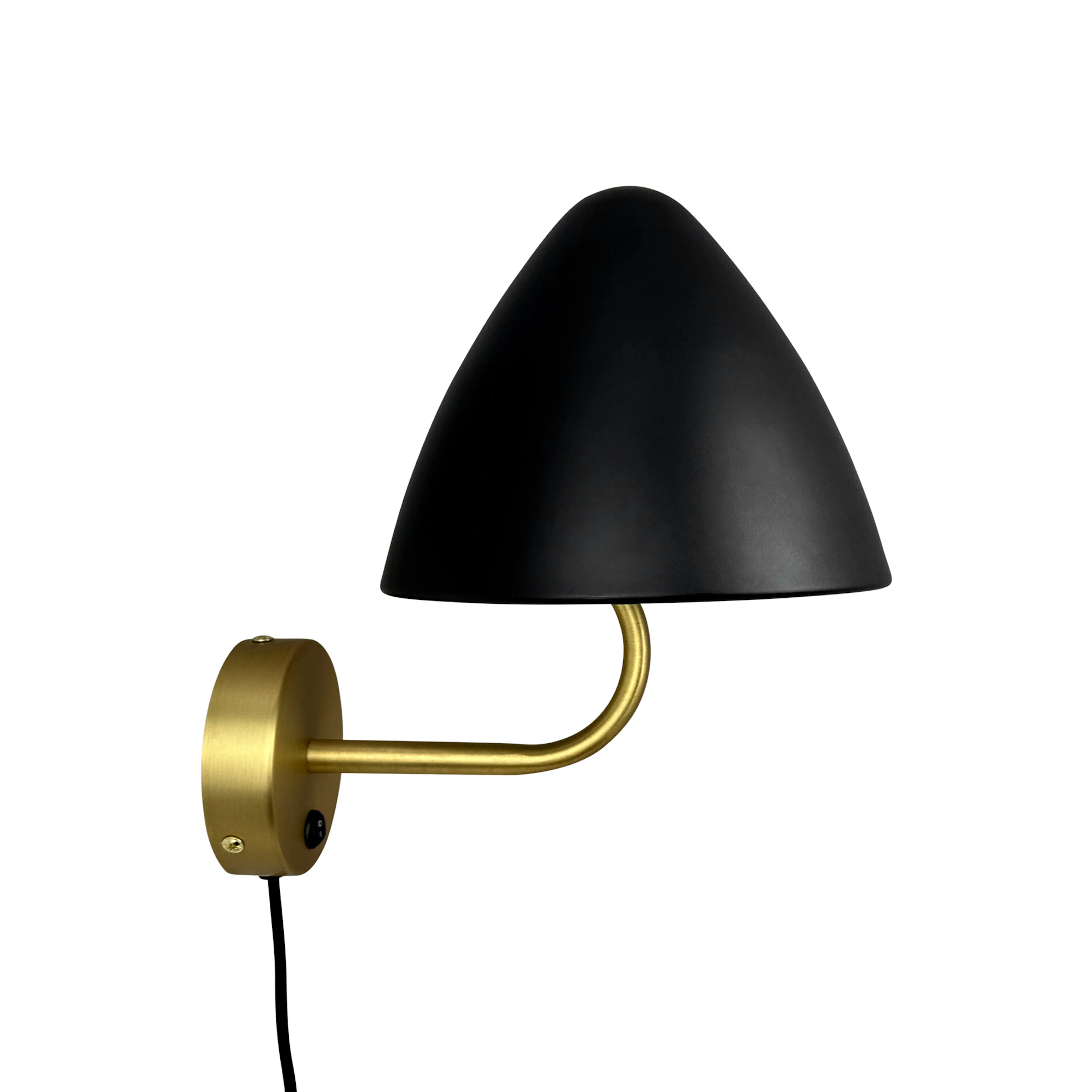Vägglampa Dyberg Larsen Oulu Svart/Mässing