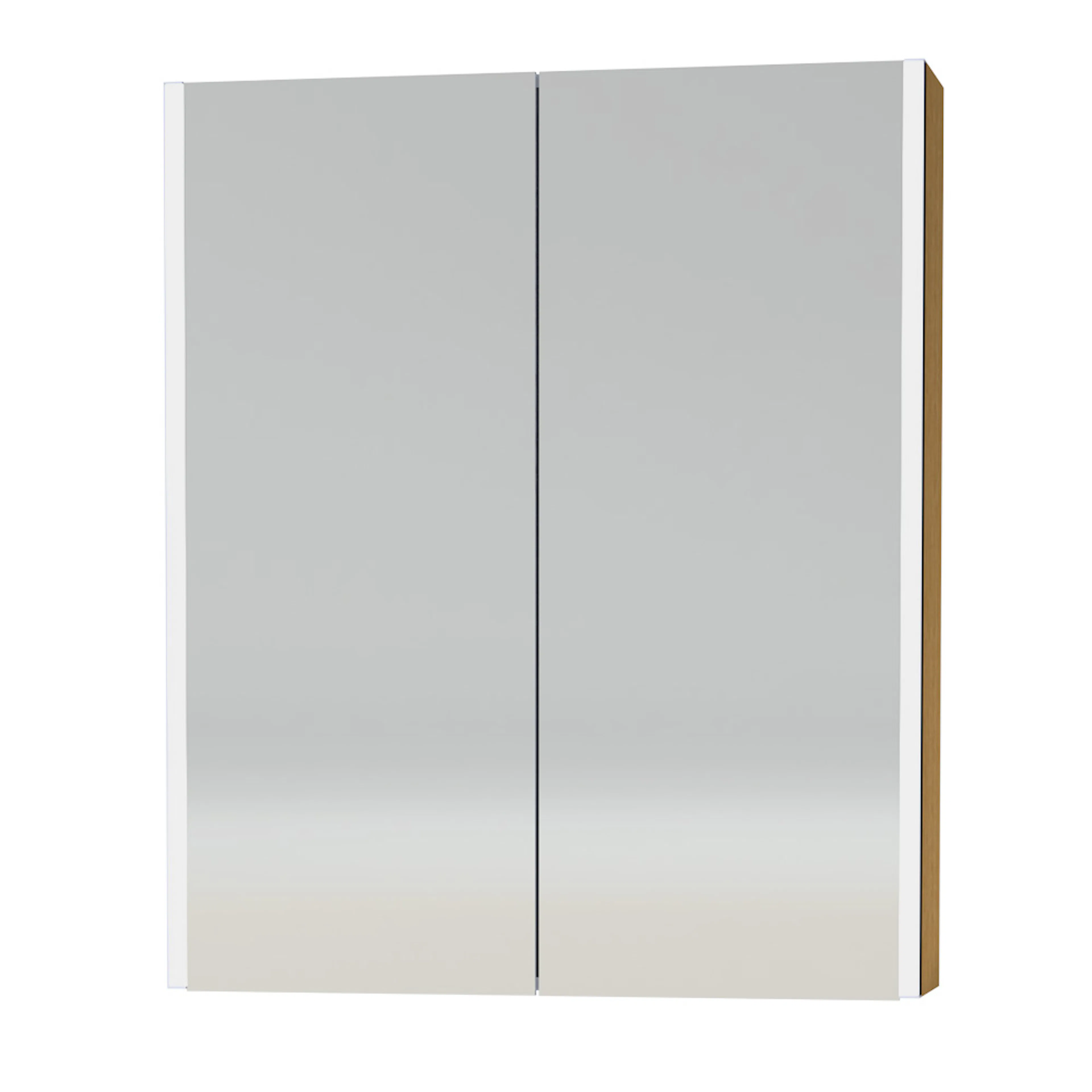 Linear Led badrumsskåp 60 Ek Ek, B: 590 mm, Hänging Två dörrar
