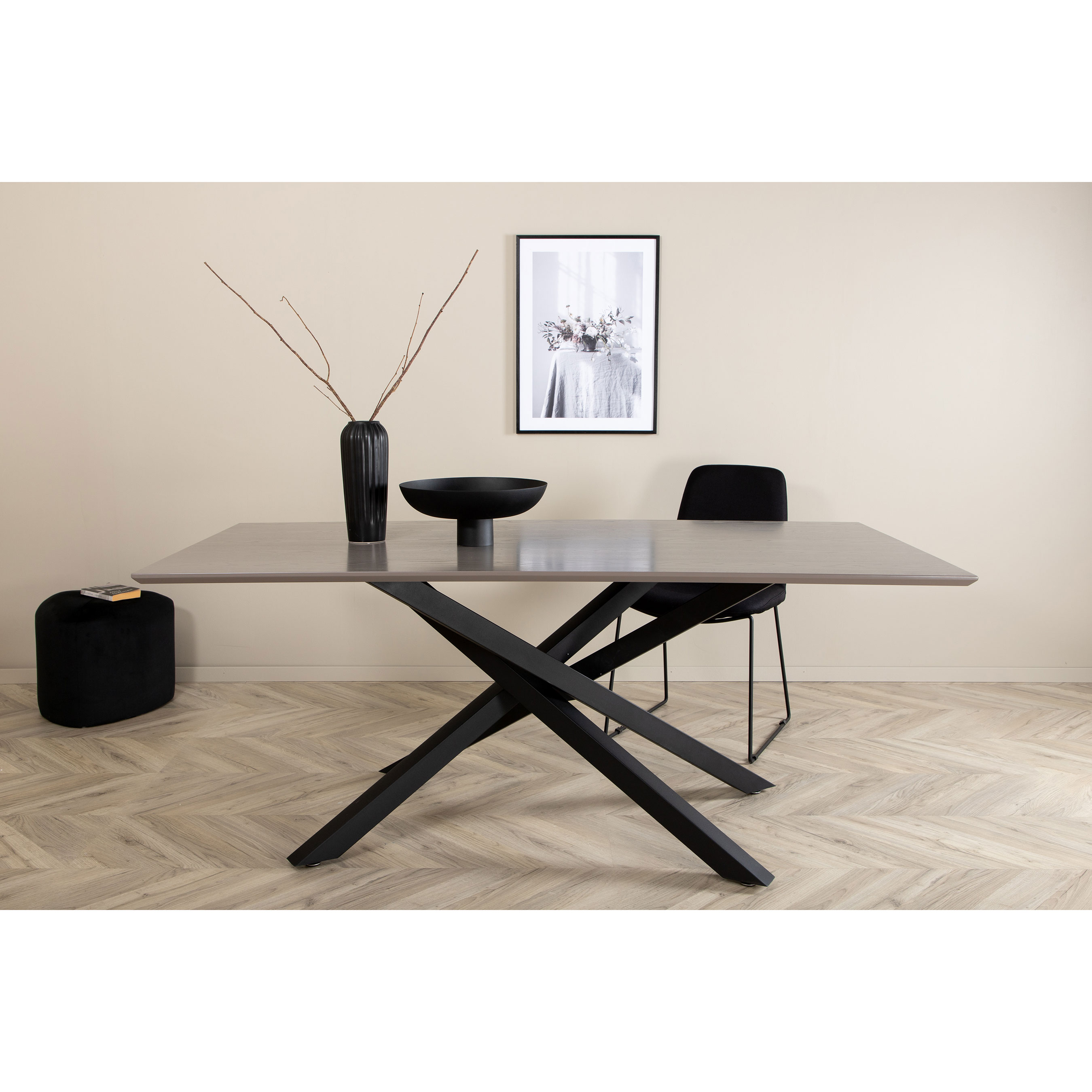 Matbord Venture Home Piazza Grå 190 cm
