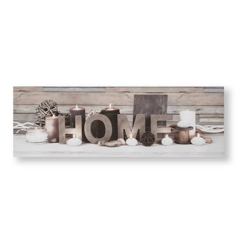 Tavla Art for the Home LED Home Beige