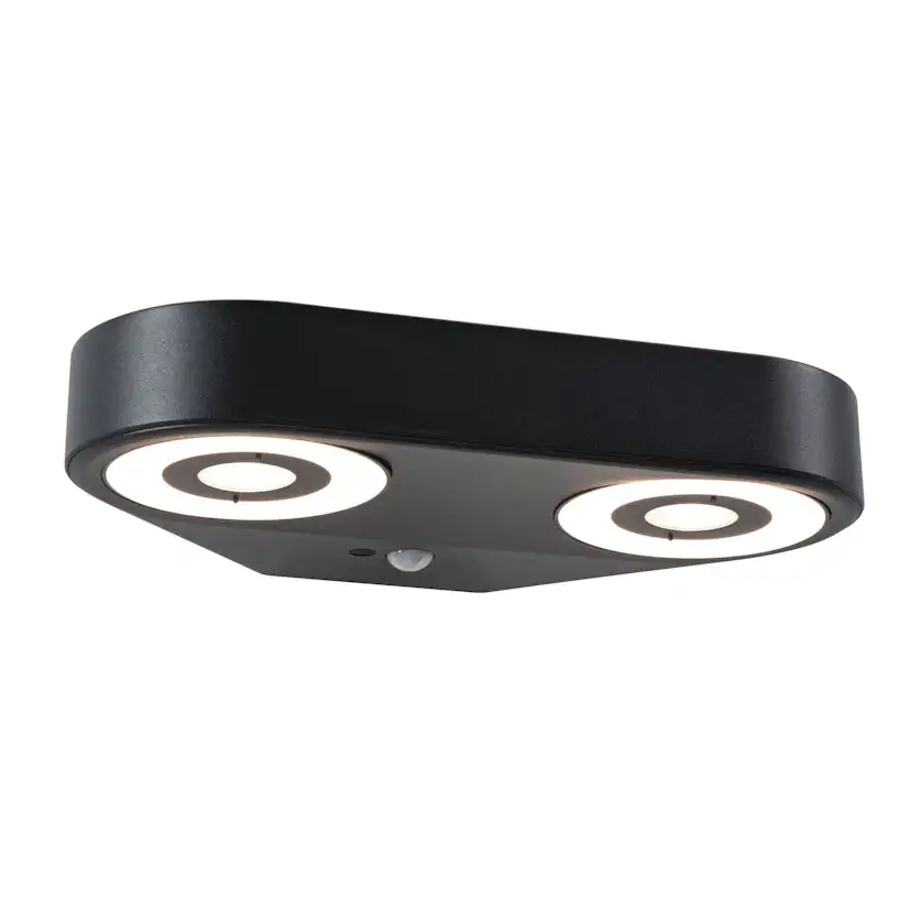 Fasadbelysning LED Paulmann Silma Dubbel med Skymningsstyrd rörelsedetektor IP44 230V